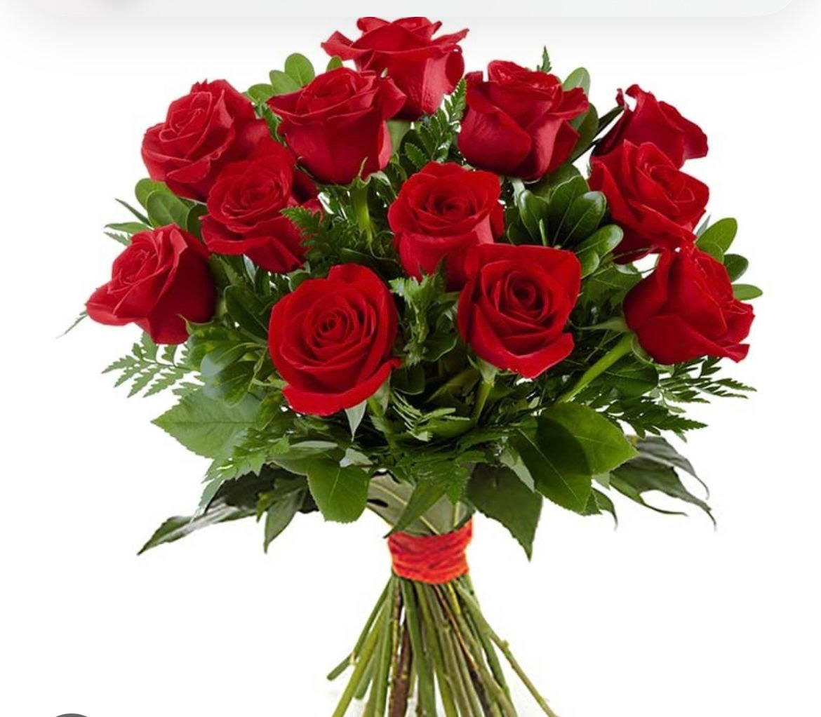 Red rose bouquet  12 pcs